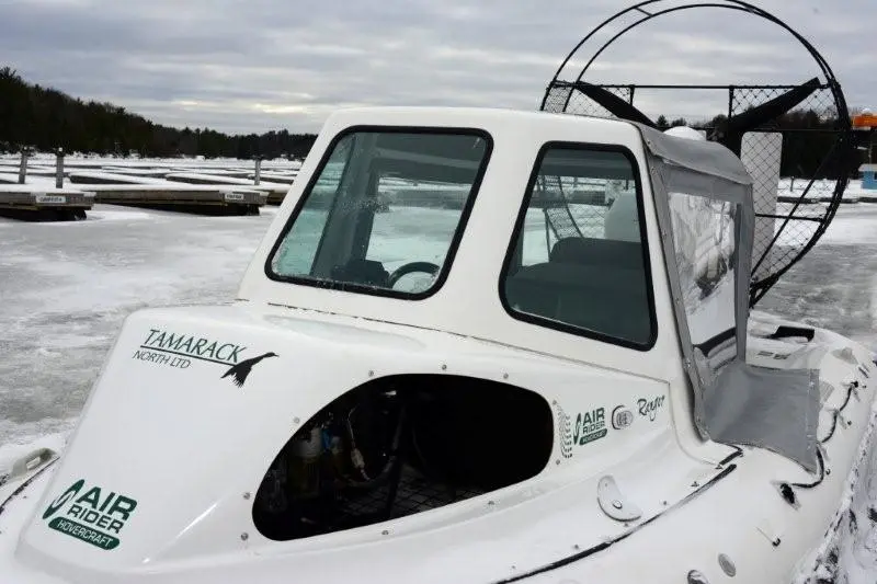 AirRider hovercraft with weather canopy