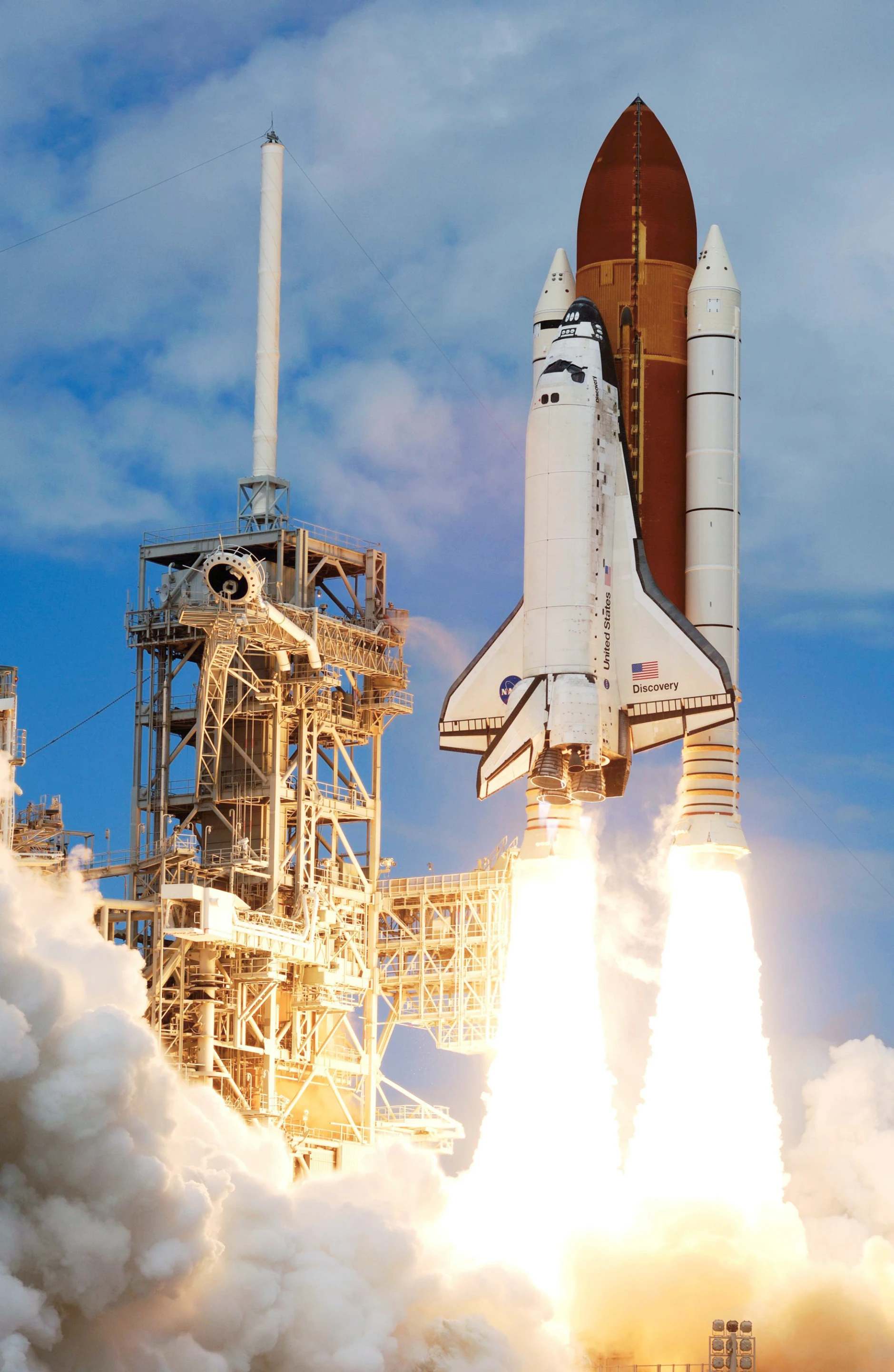 Space Shuttle Discovery and its seven-member crew take off on mission STS-120 (Image: NASA)