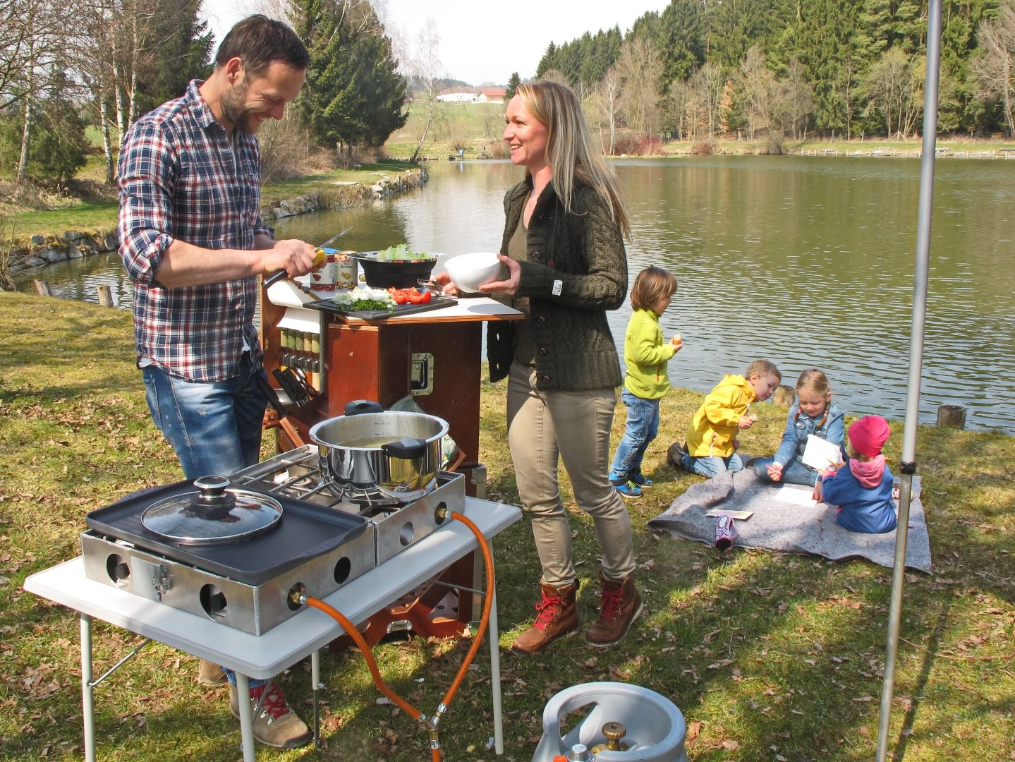 The Camp Champ is designed to make packing and preparation easier for family or adventure camping