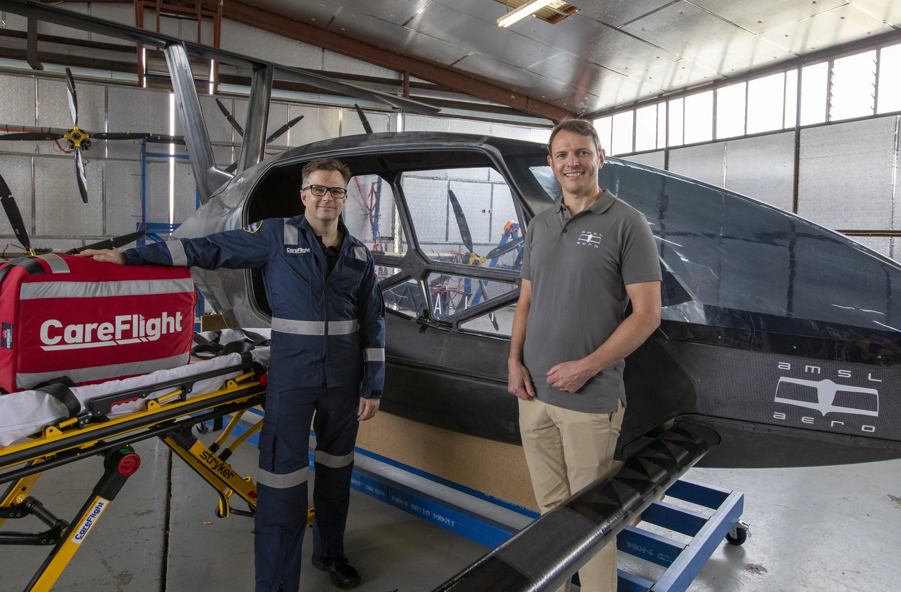 AMSL Aero is partnering with CareFlight, which is hoping to introduce eVTOL air ambulance services as soon as 2023