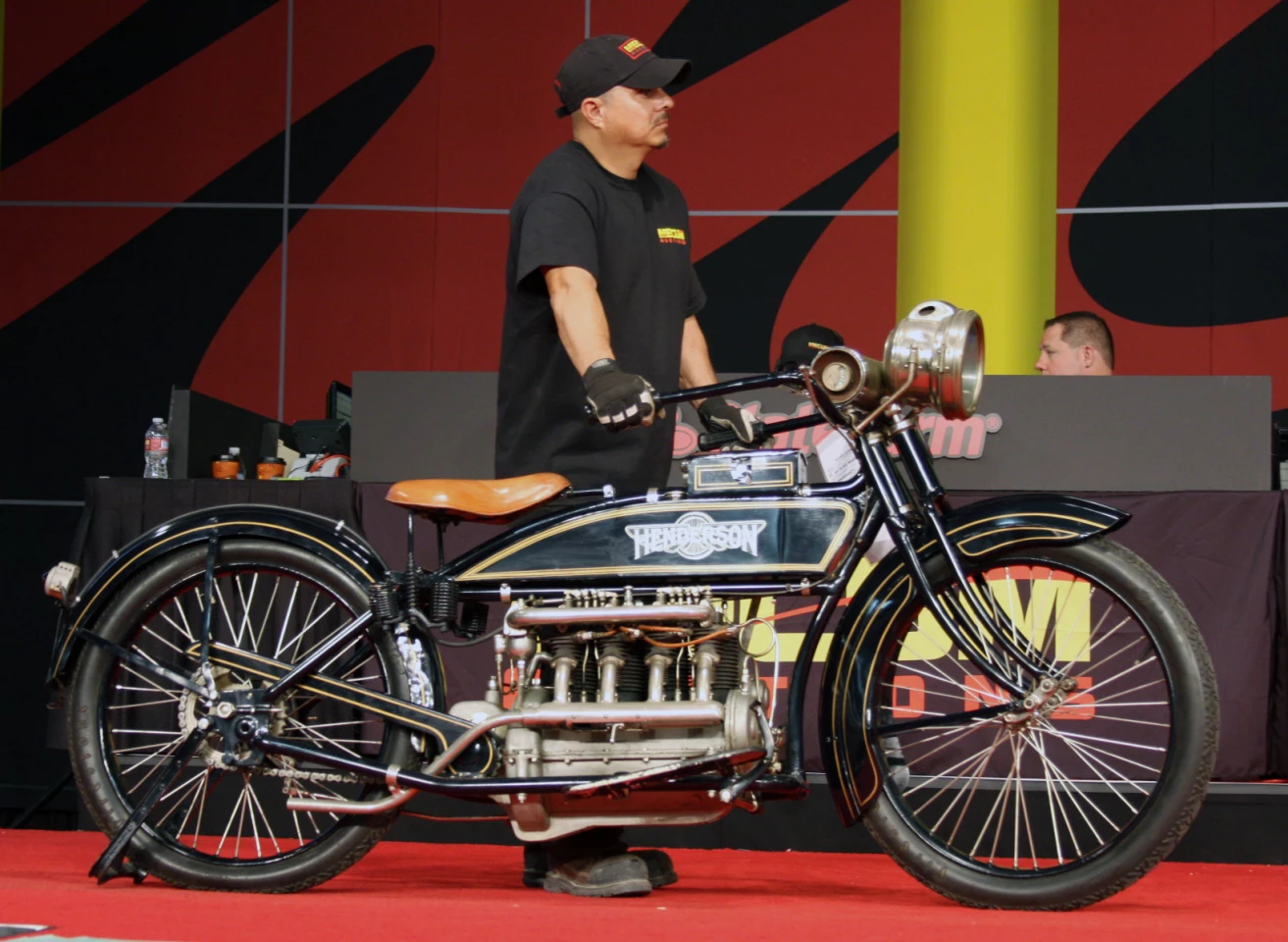 The Henderson Four was the first production motorcycle capable of 100 mph (161 km/h) and many celebrity owners ensued, amongst them Henry Ford (who bought a 1917 model just like this one) and aviator Charles Lindberg. The most important celebrity owner for motorcycle enthusiasts is of course, Steve McQueen and this bike (Lot S95 at the EJ Cole Collection auction) was formerly owned by McQueen and purchased at the Steve McQueen estate auction in Las Vegas in 1984. Estimated to sell for between $125,000 and $200,000, it fetched $209,000.