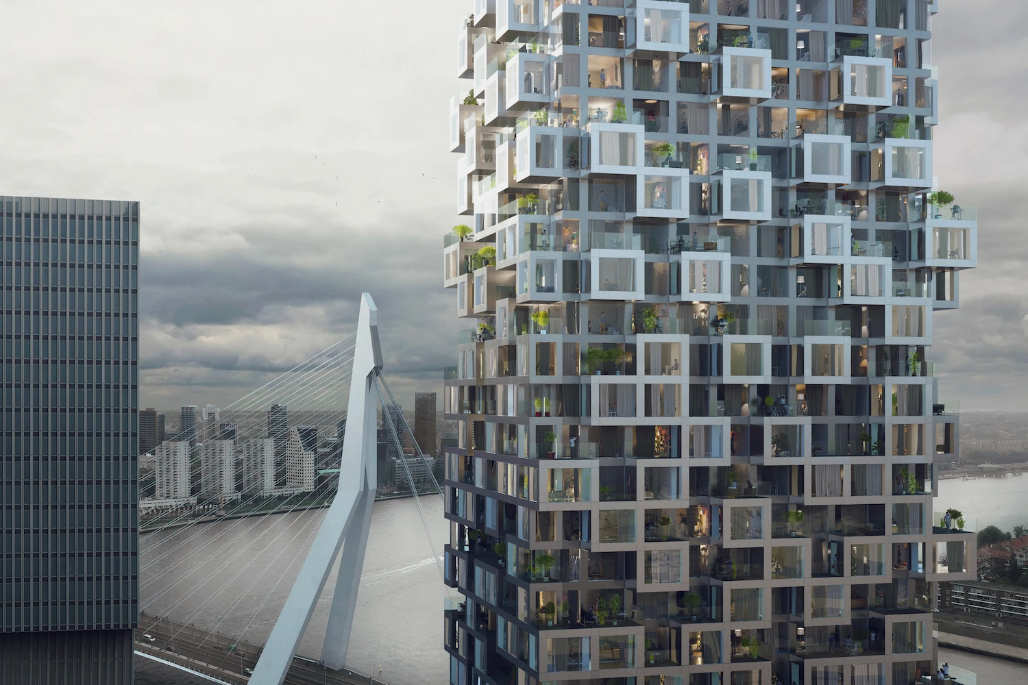 The Sax will include 450 apartments, a 150 room hotel, and commercial units, in addition to parking space and a public terrace