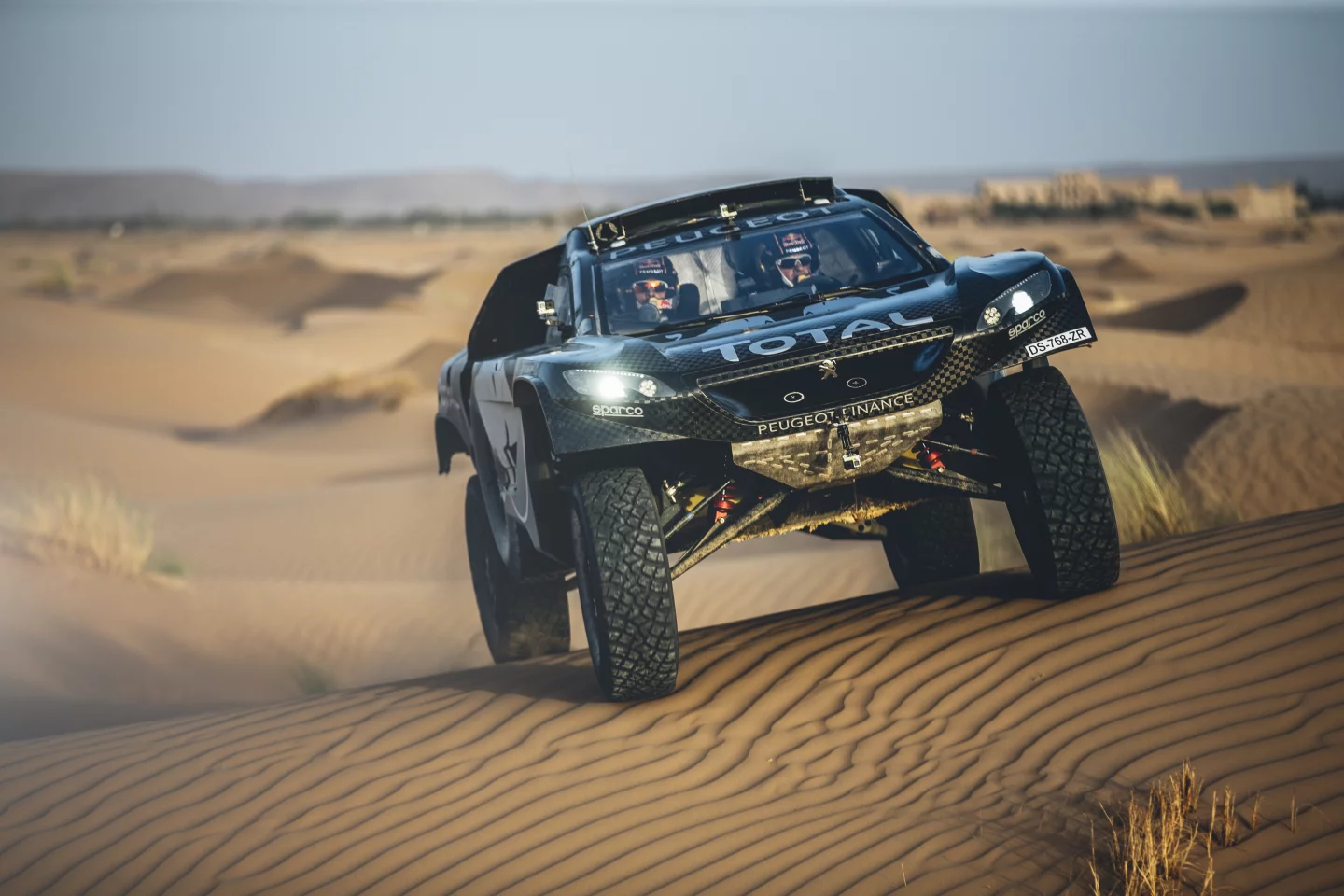 The new 2008 DKR16 has a 350-bhp 3.0-liter twin-turbo V6 diesel with 590 lb-ft