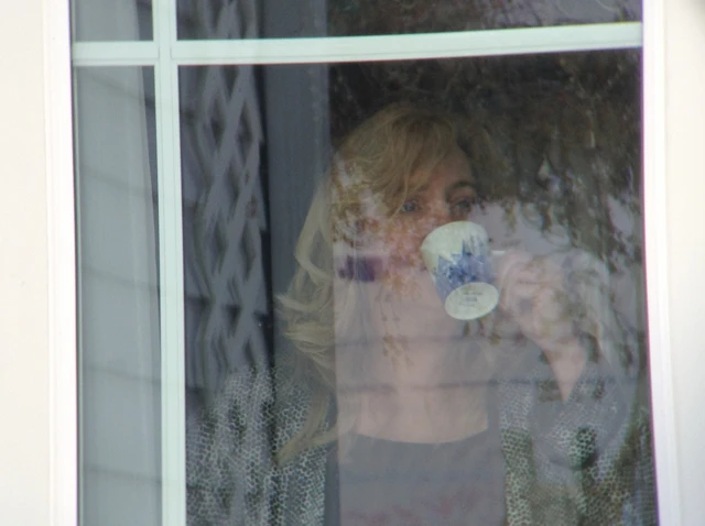 ... and one of my oblivious neighbors, shortly after getting out of bed