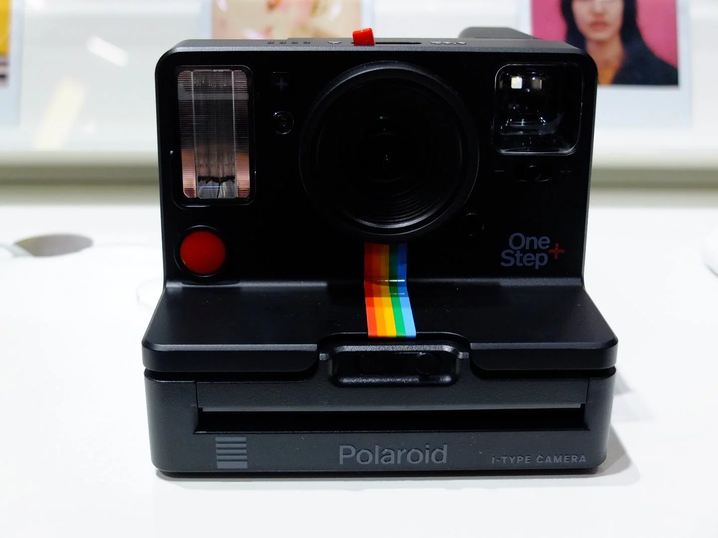 The Polaroid OneStep+ features a portrait lens, in addition to its regular lens