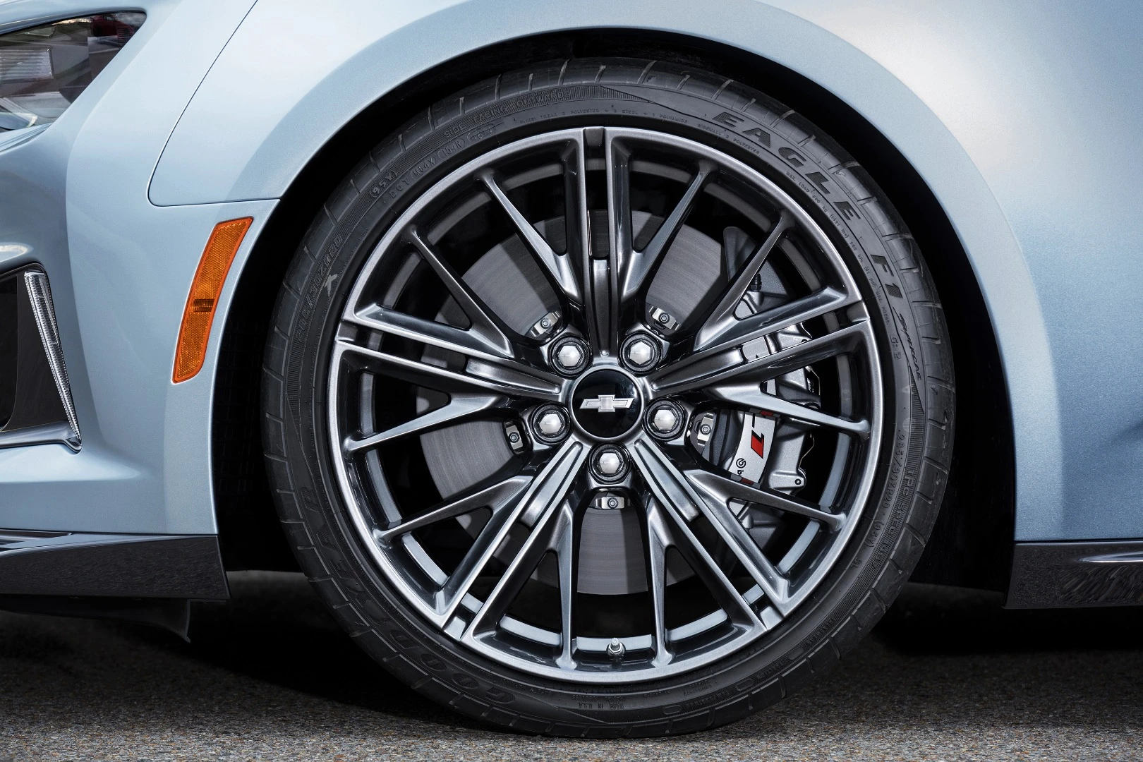 The big Brembo brakes are specific to the ZL1 package