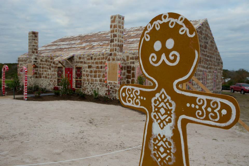 The gingerbread house will be on display until December 14th