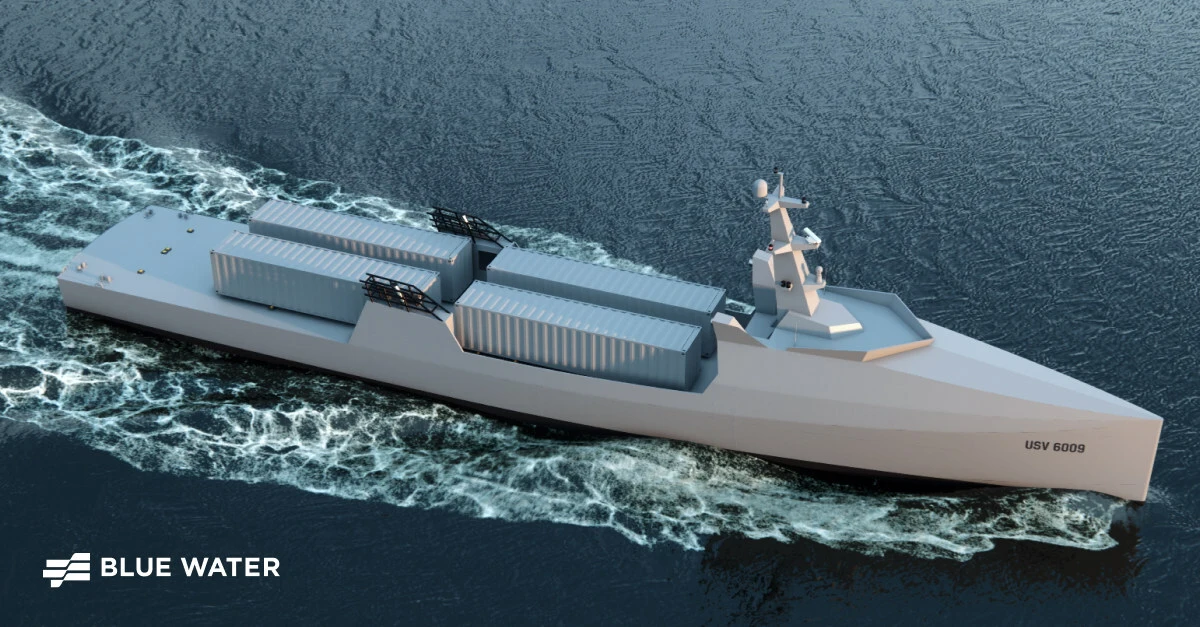 Blue Water Autonomy's Liberty Class is a 190-ft steel autonomous ship