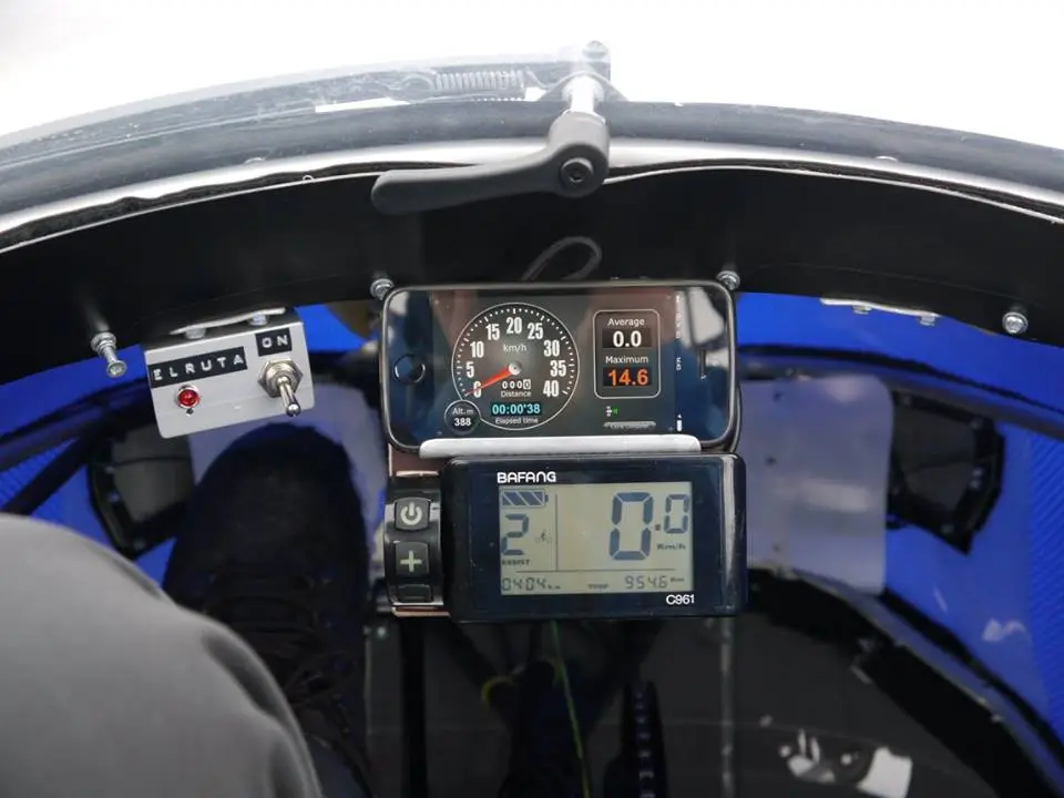 The PodRide's smartphone-augmented cockpit