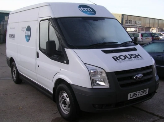 The Roush modified Transit Van.