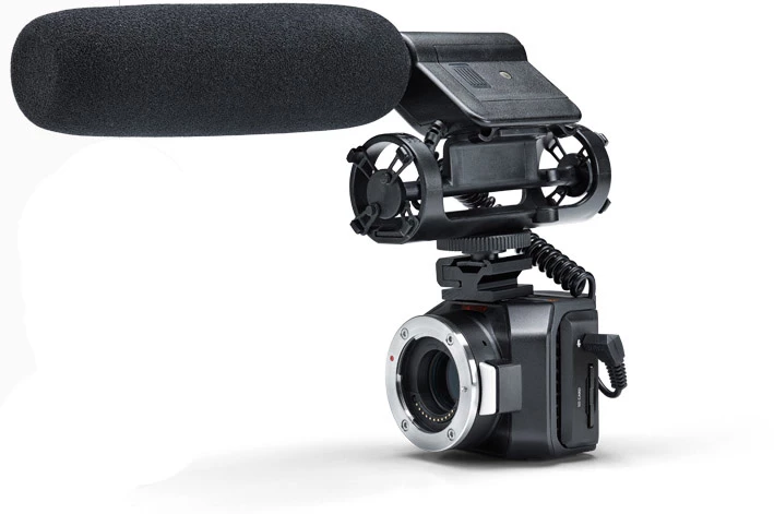 Blackmagic Micro Cinema Camera - 3.5mm audio jack allows external microphone where required.