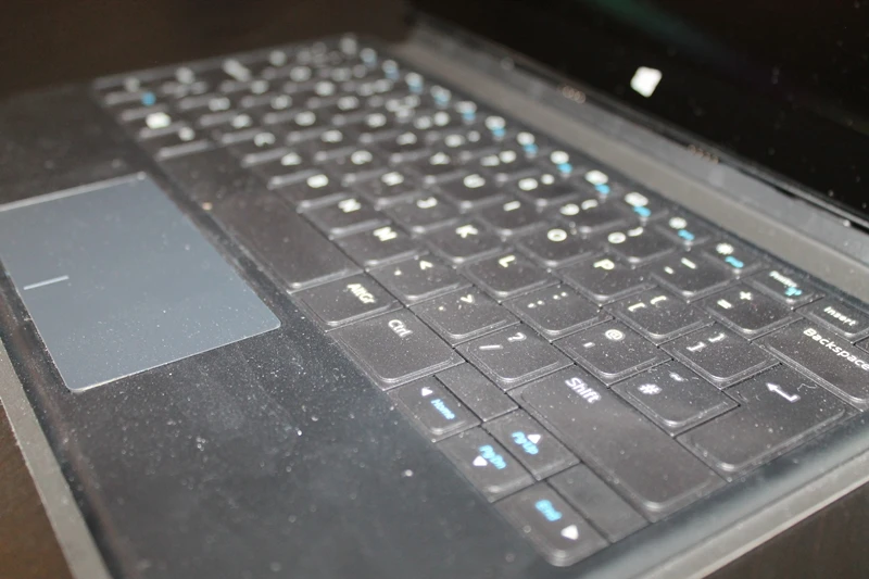 The lightweight keyboard is thin with low buttons