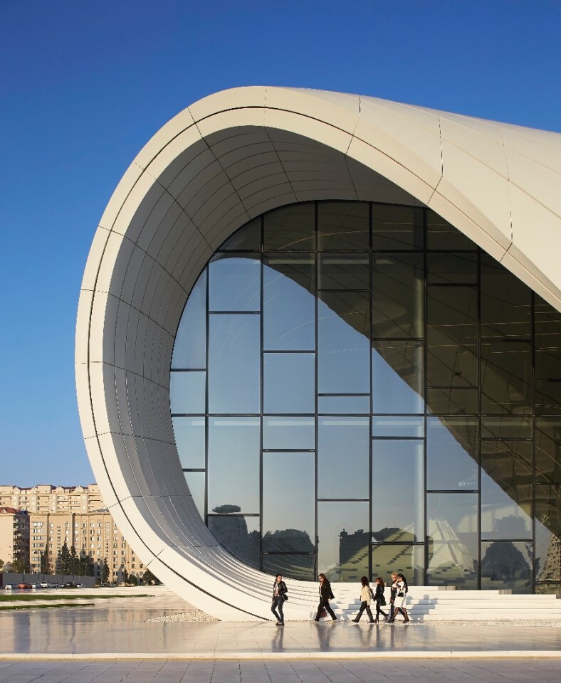 Commissioned to celebrate Azerbaijan's authoritarian leader Heydar Aliyev, the building's construction was marred by reports of human rights violations