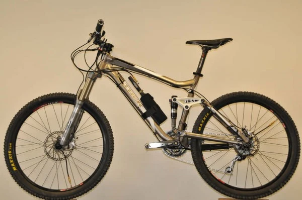 A mountain bike with the full ADAPTRAC system
