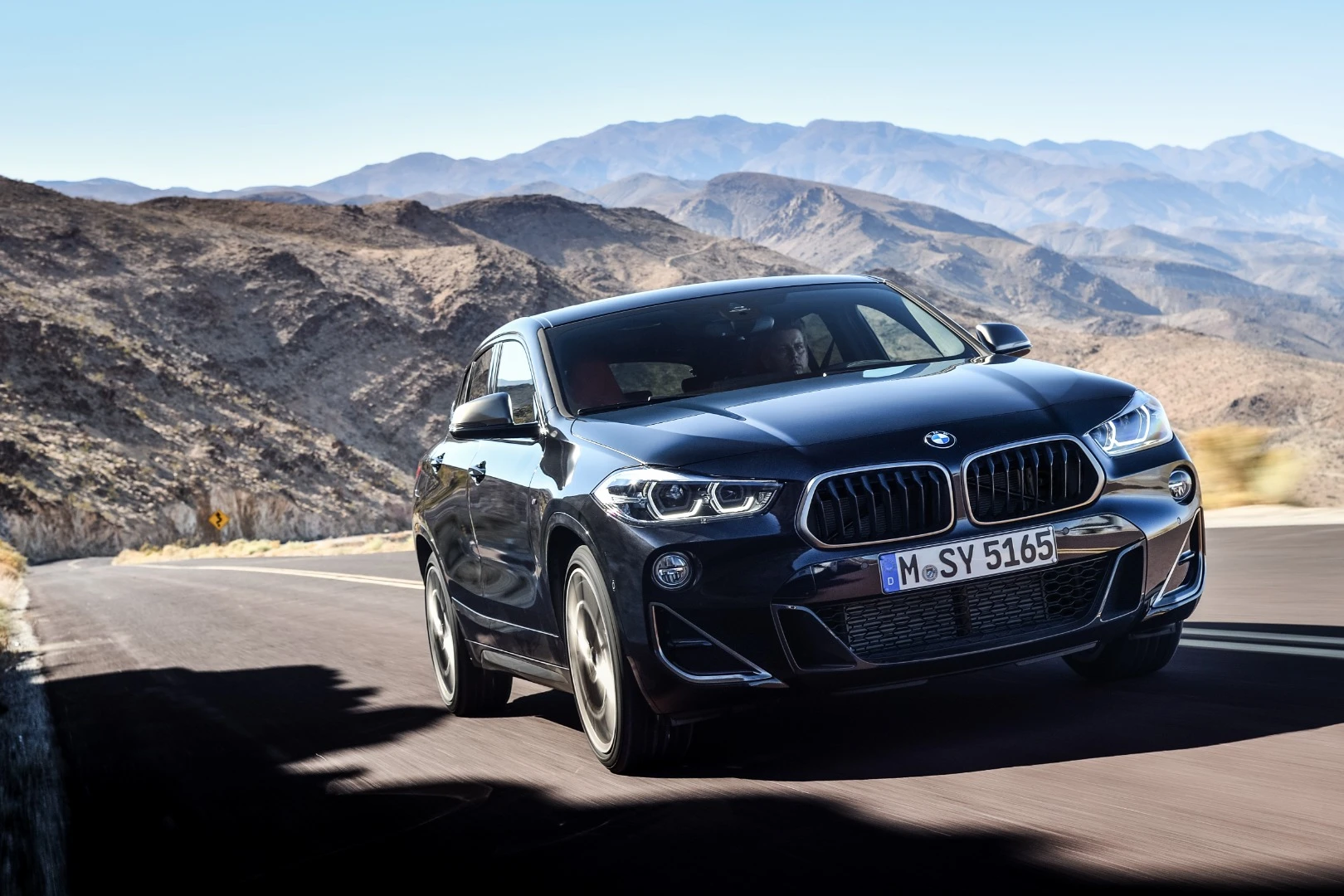 Elements of the BMW X2 M35i are finished in a color called "Cerium Grey"