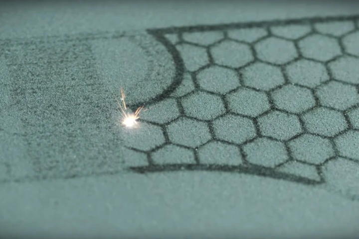 Laser additive manufacturing can 3D print an object by "drawing" it with a laser in a layer of powdered metal