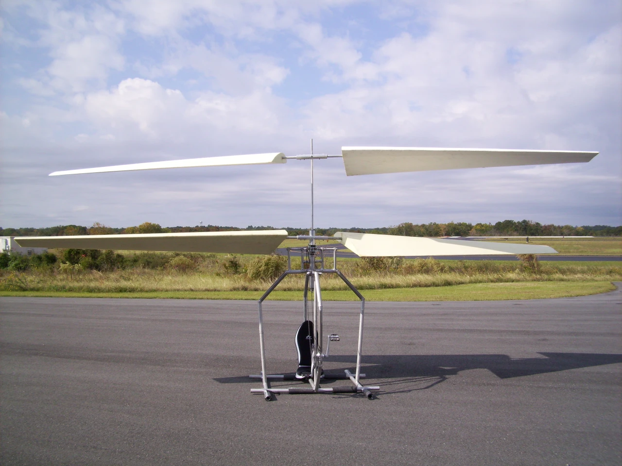 The aim of the project is to develop a small coaxial human-powered helicopter that has the potential for reliable and practical recreational use