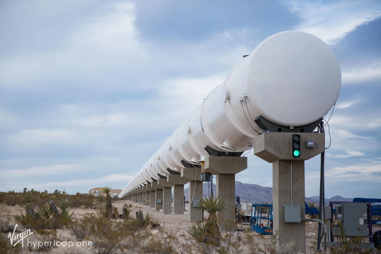 A fully developed Hyperloop would see passenger and cargo pods travel through near-vacuum tubes at around 700 mph (1,126 km/h)