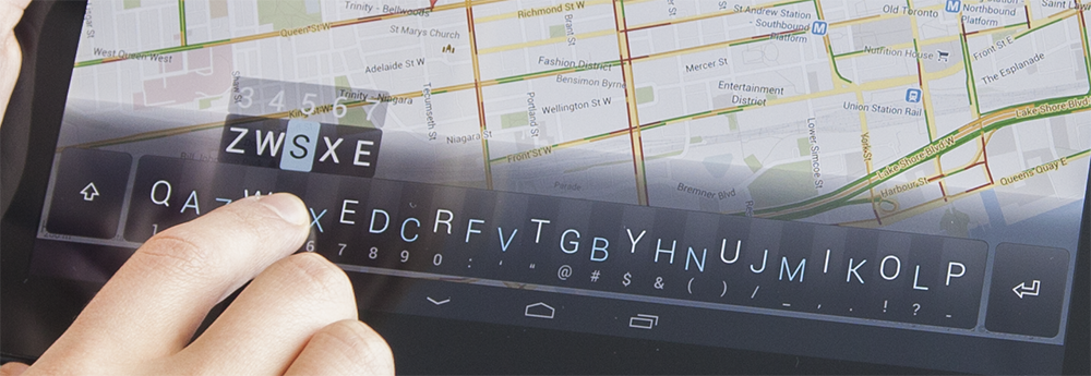 The condensed key design could be used on smartphones, tablets and more