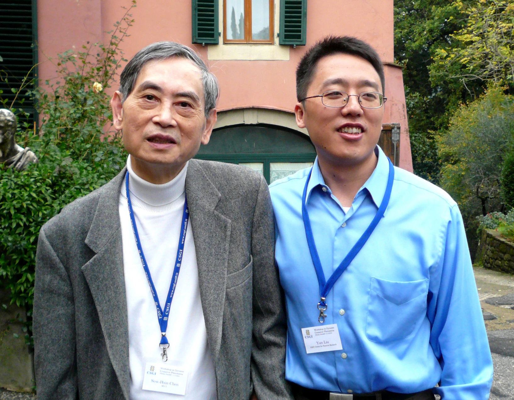 Sow-Hsin Chen, left, and Yun Liu, right