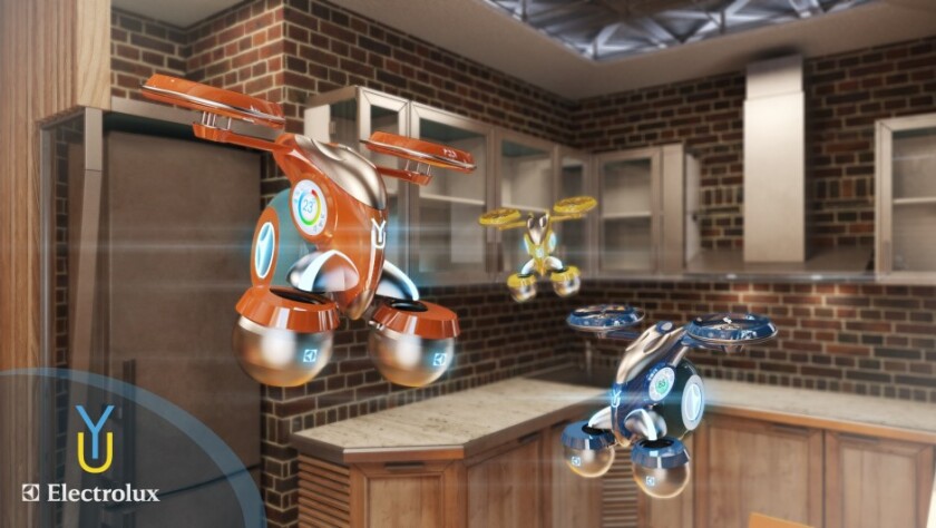 The Yura concept proposes autonomous drink-flying robots
