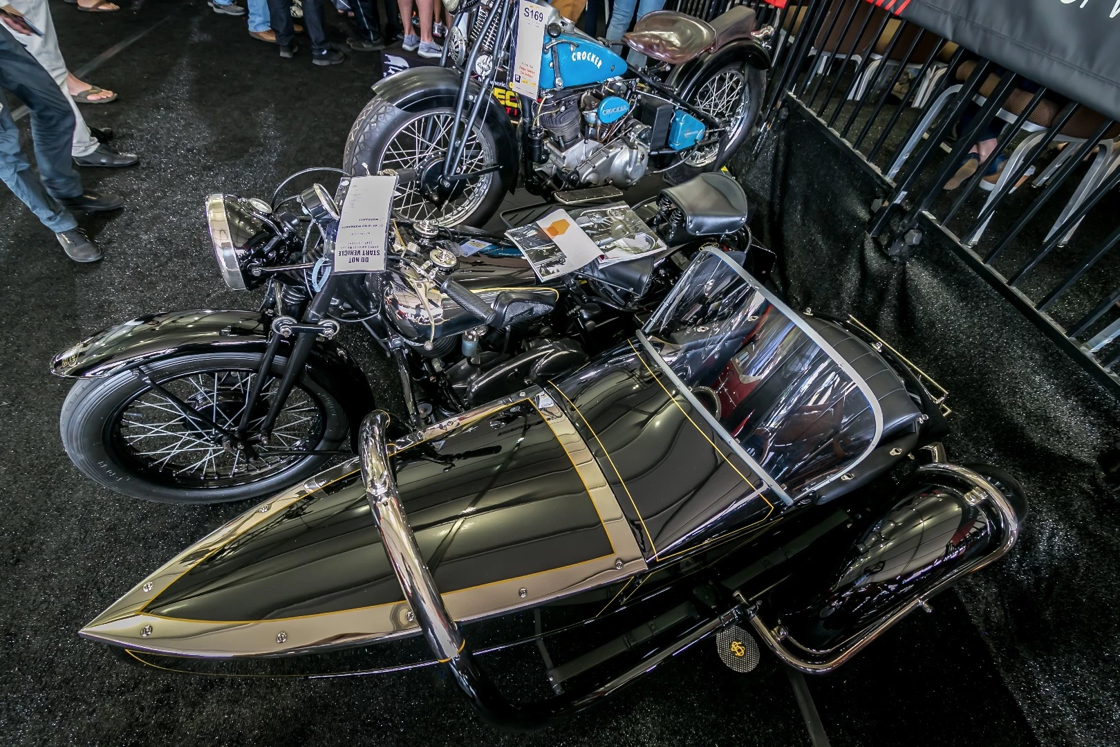 This 1939 Brough Superior 11-50 outfit fetched the equal highest price paid for a motorcycle in Monterey Car Week 2016, and despite that, a bargain. Part of the Venter Collection, fully documented and the very first (Serial #101) Alpine sidecar. It was estimated to sell for between $275,000 and $350,000. More pics in the gallery.