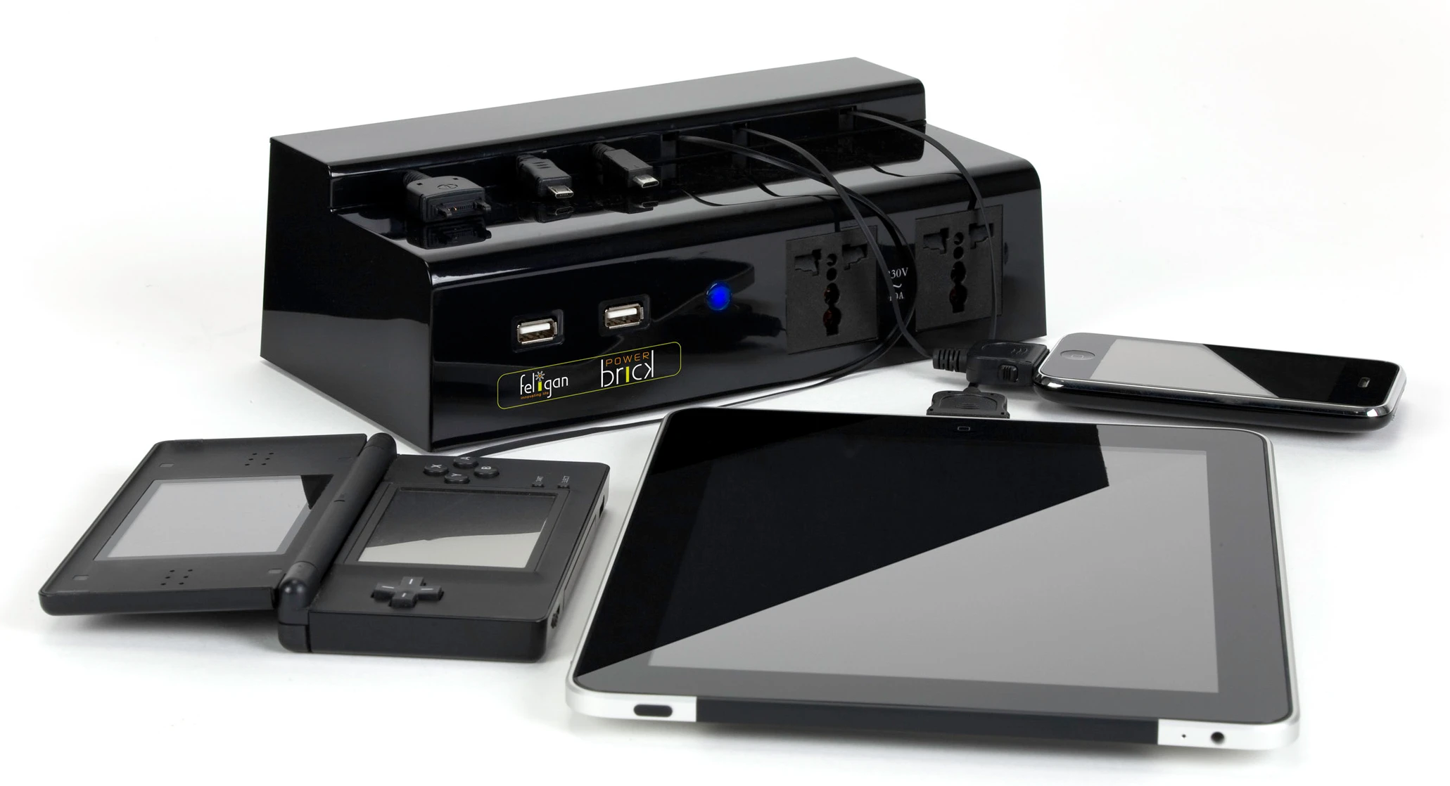 Feligan claims its PowerBrick universal charger is compatible with over 10,000 devices