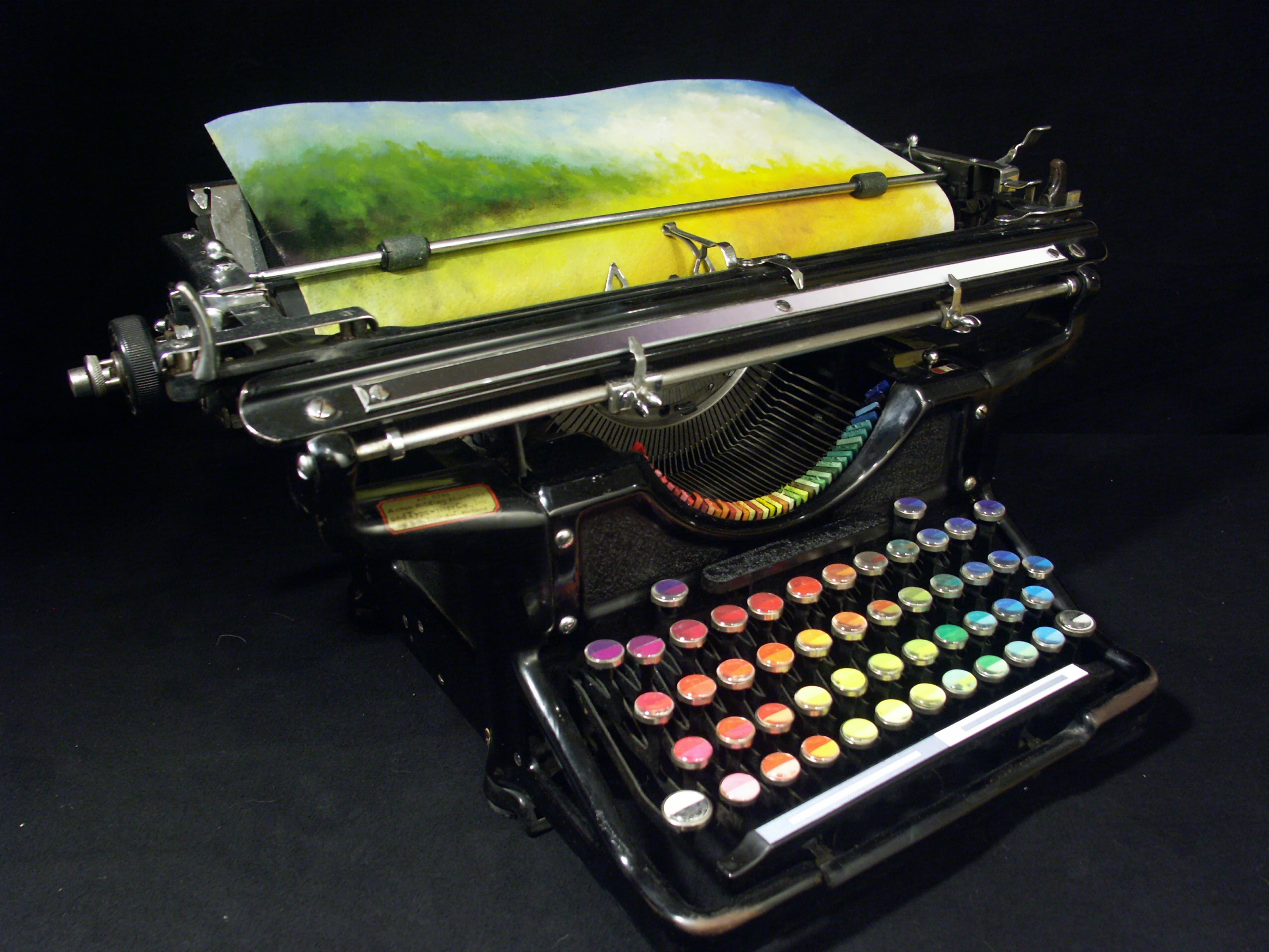 The Chromatic Typewriter was initially intended to be purely conceptual