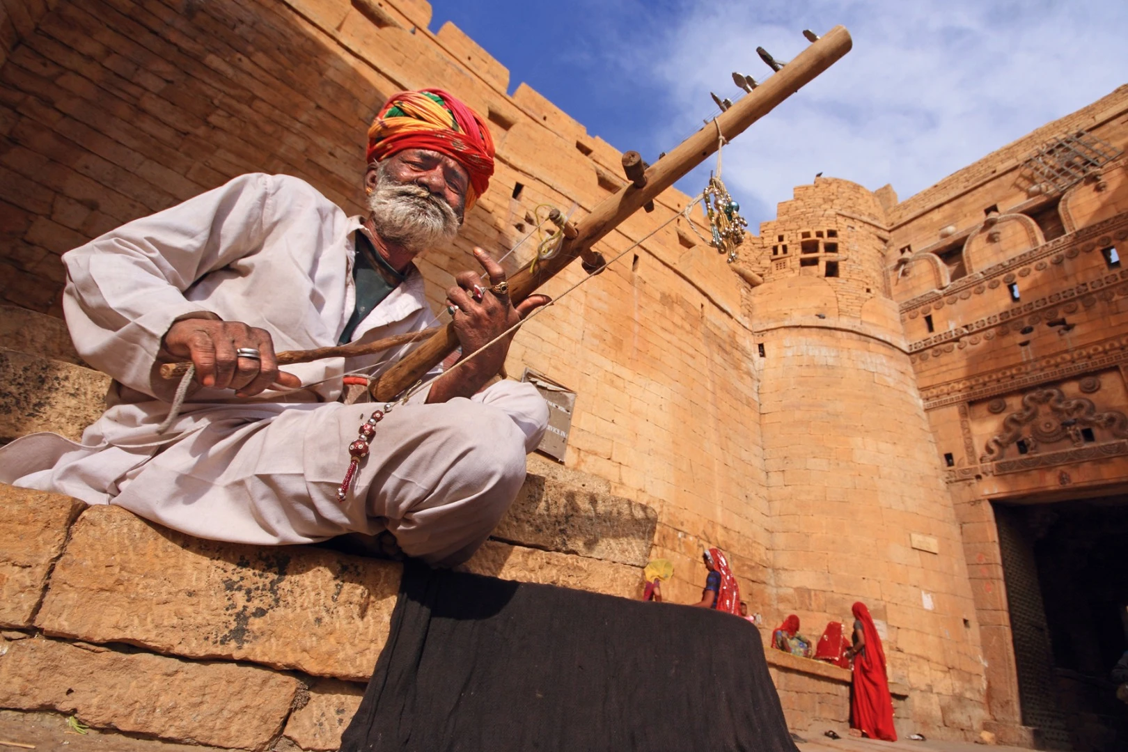 Shortlisted - Jaisalmer Fort, Rajasthan, India. "The Jaisalmer Fort is situated in the city of Jaisalmer, in Rajasthan, India. It is believed to be one of the very few ‘living forts’ in the world, as nearly one fourth of the old city's population still resides within the fort. Jaisalmer Fort is the second oldest fort in Rajasthan, built in 1156 AD by the Rajput ruler Jaisal."