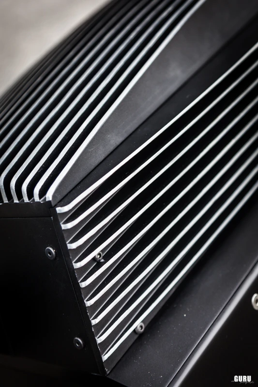 It took a lot of manual work to achieve this finish on the heatsink cooling fins