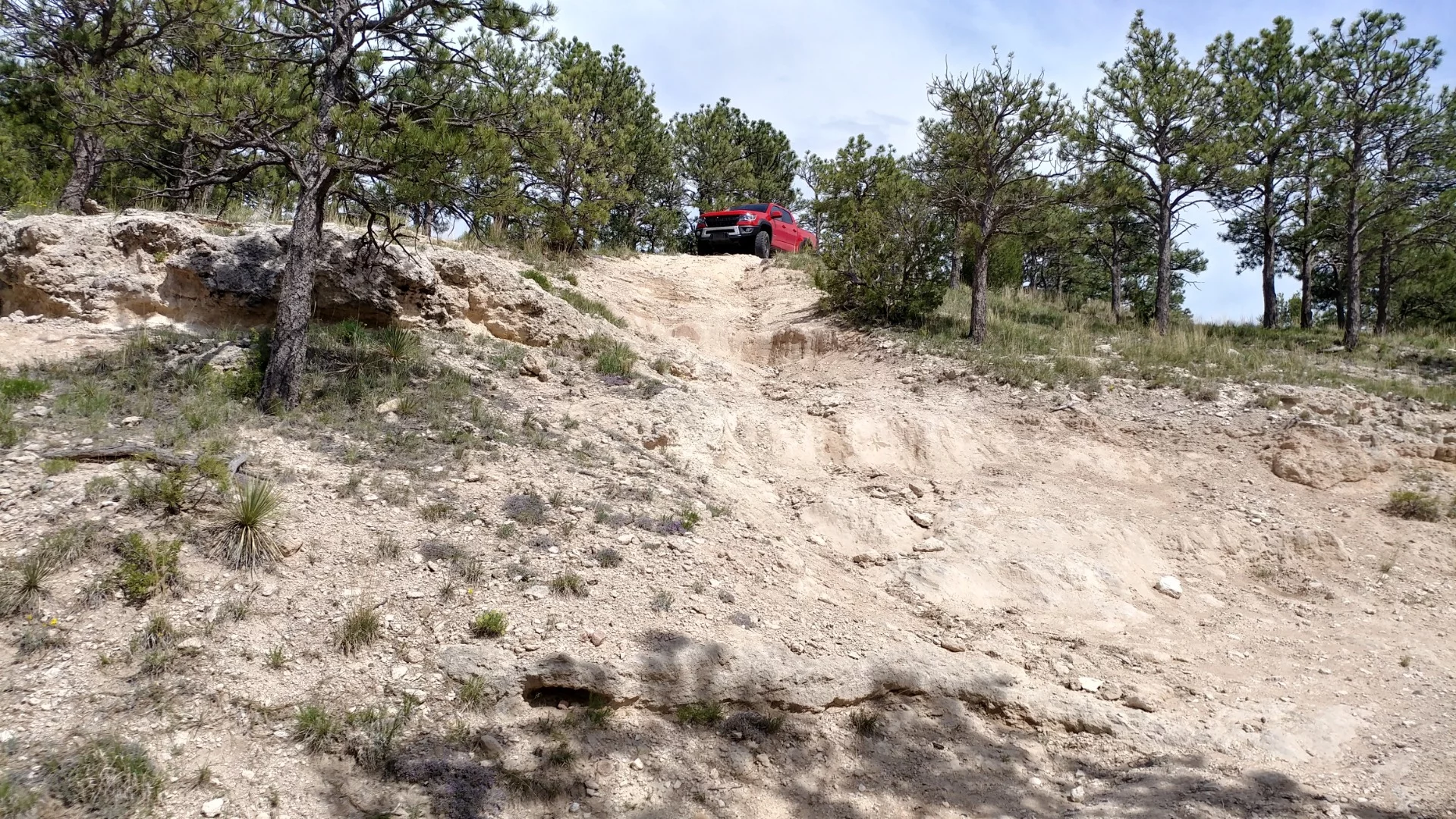 On our own in the wilds of Wyoming, we tested the Bison on a favorite hill that requires a lot of clearance, muscle, and shock-taking to traverse
