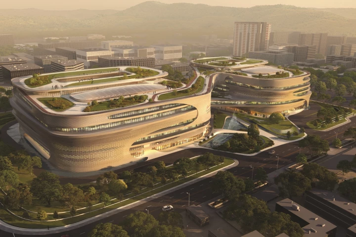 The Guangzhou Infinitus Plaza is said to be among the final architectural designs on which Zaha Hadid worked before her death