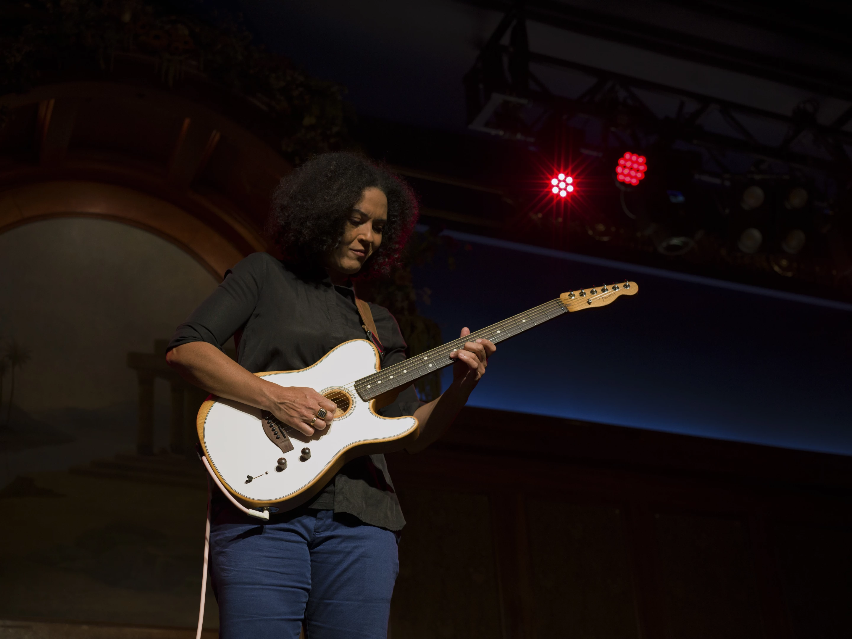 Melissa Dougherty is one of the players introducing the Acoustasonic Player Telecaster in the Versatile by Design web series