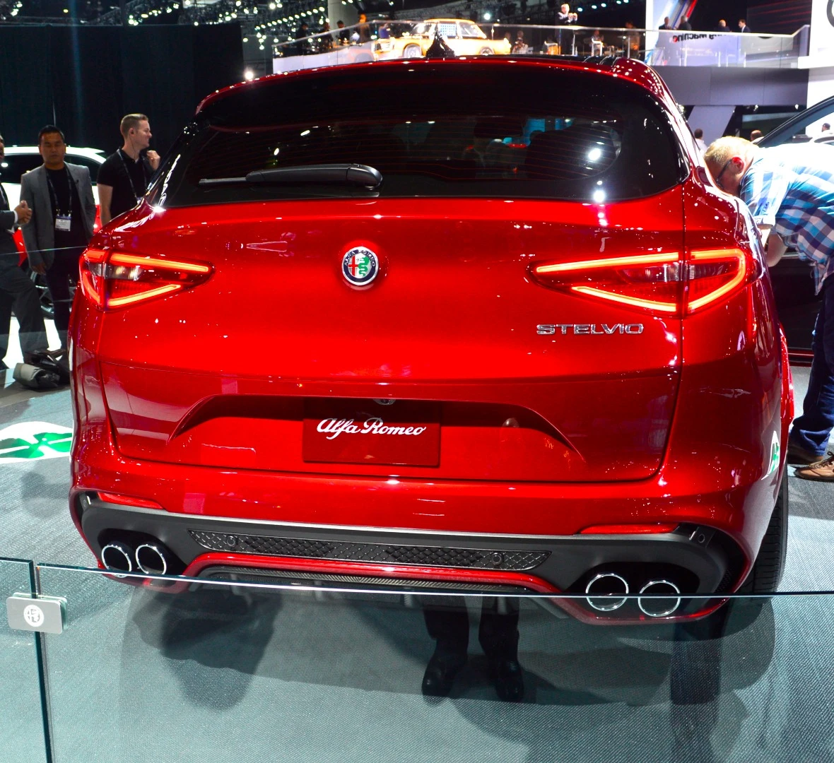 The Stelvio is a handsome car from all angles