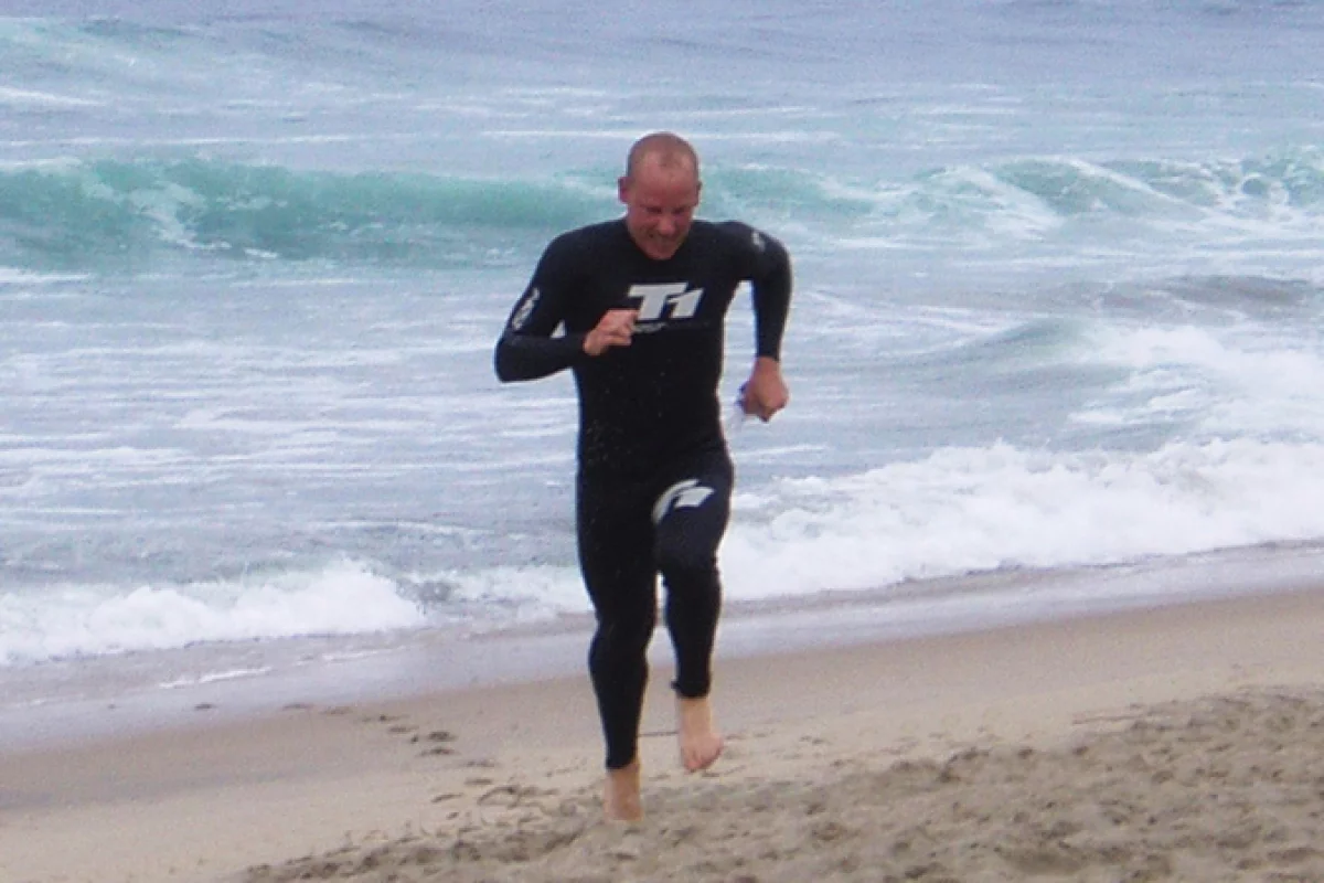 The De Soto T1 Wetsuit in action