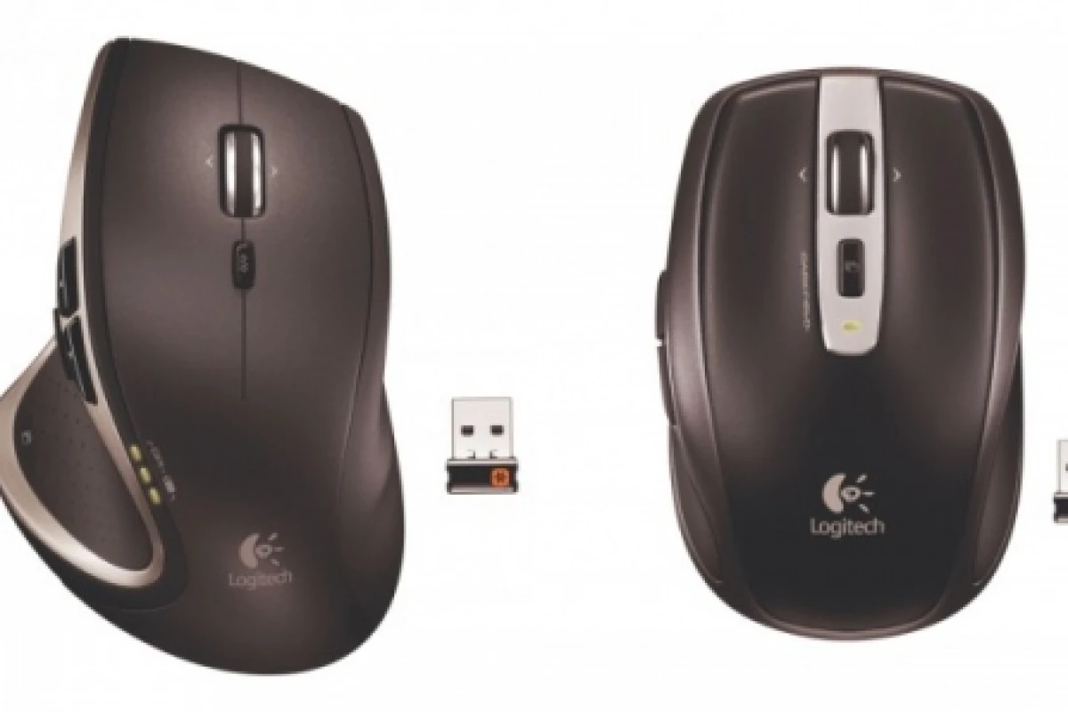 The Logitech Performance Mouse MX and Logitech Anywhere Mouse MX