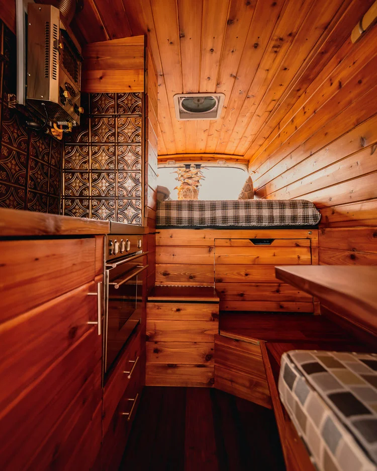 The steps provide bed access while also offering storage
