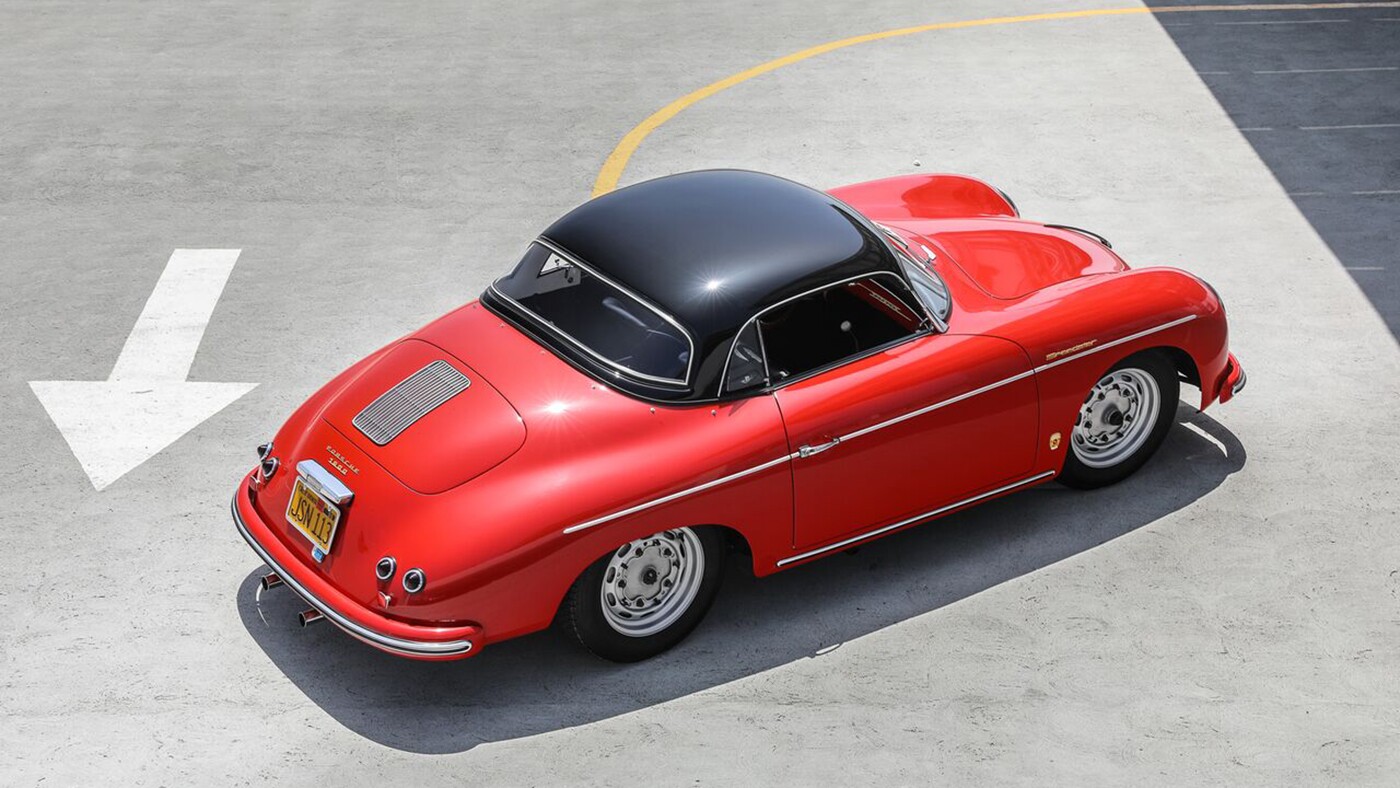 2018 Monterey Car Week Auction Report | 1957 Porsche 356 A Speedster | Sold for $462,000 | Estimate: from $475,000 to $550,000 | Auction: Gooding & Co | Lot 131 | Official Description