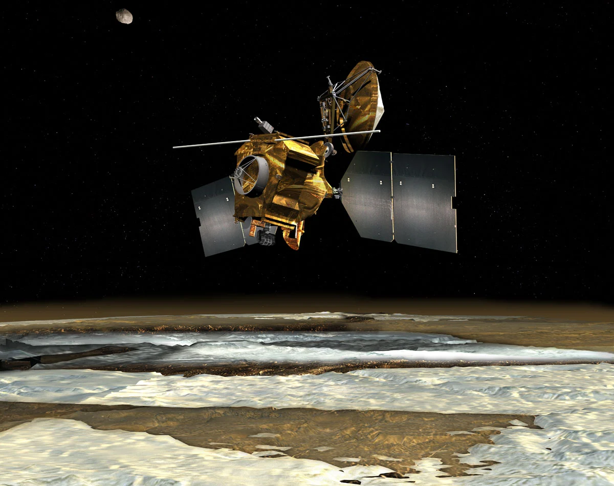 Artist's concept of the Mars Reconnaissance Orbiter (Image: NASA)