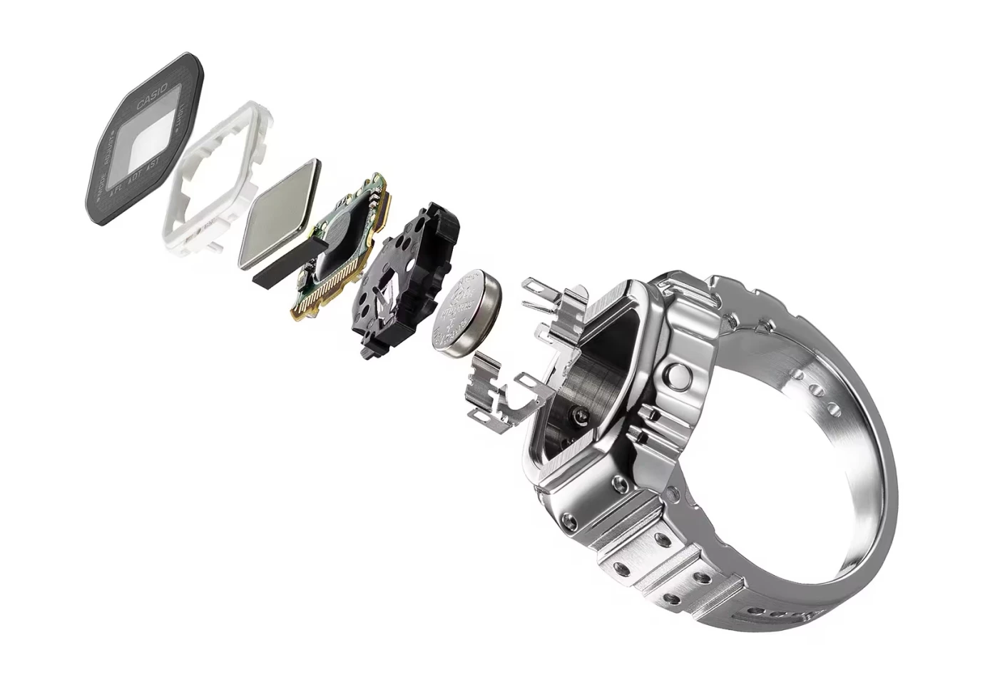 Casio CRW-001 ring watch component set