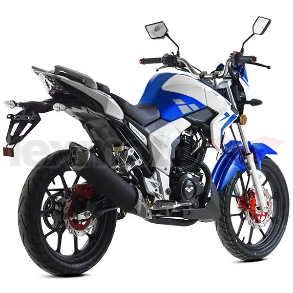 The Venom is powered by a four stroke 125 cc single cylinder engine that produces a maximum output of 11 hp (8.5 kW) at 9,000 rpm