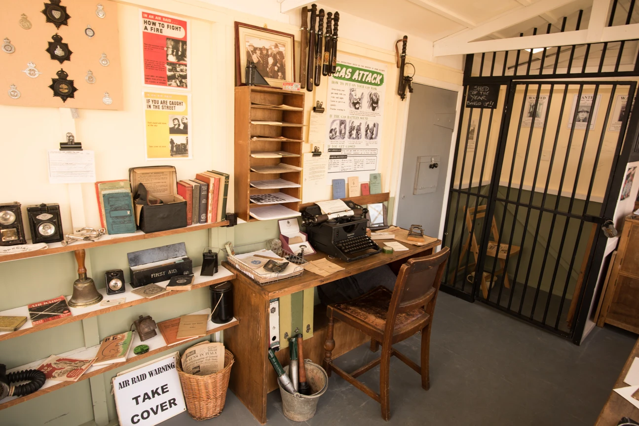 Letsby Avenue is based on a trailer and tours the country, showing people what English 1940s-era policing was like