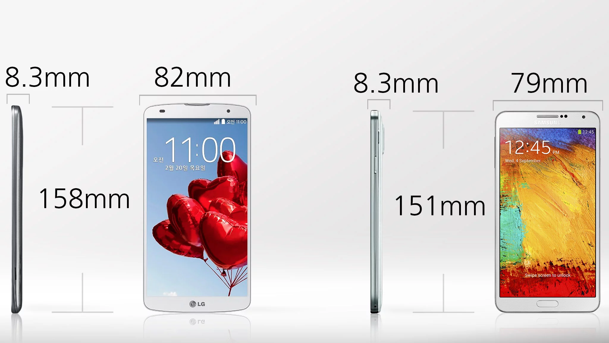 The size arms race continues, as the G Pro 2 is even bigger than the already-enormous Note 3