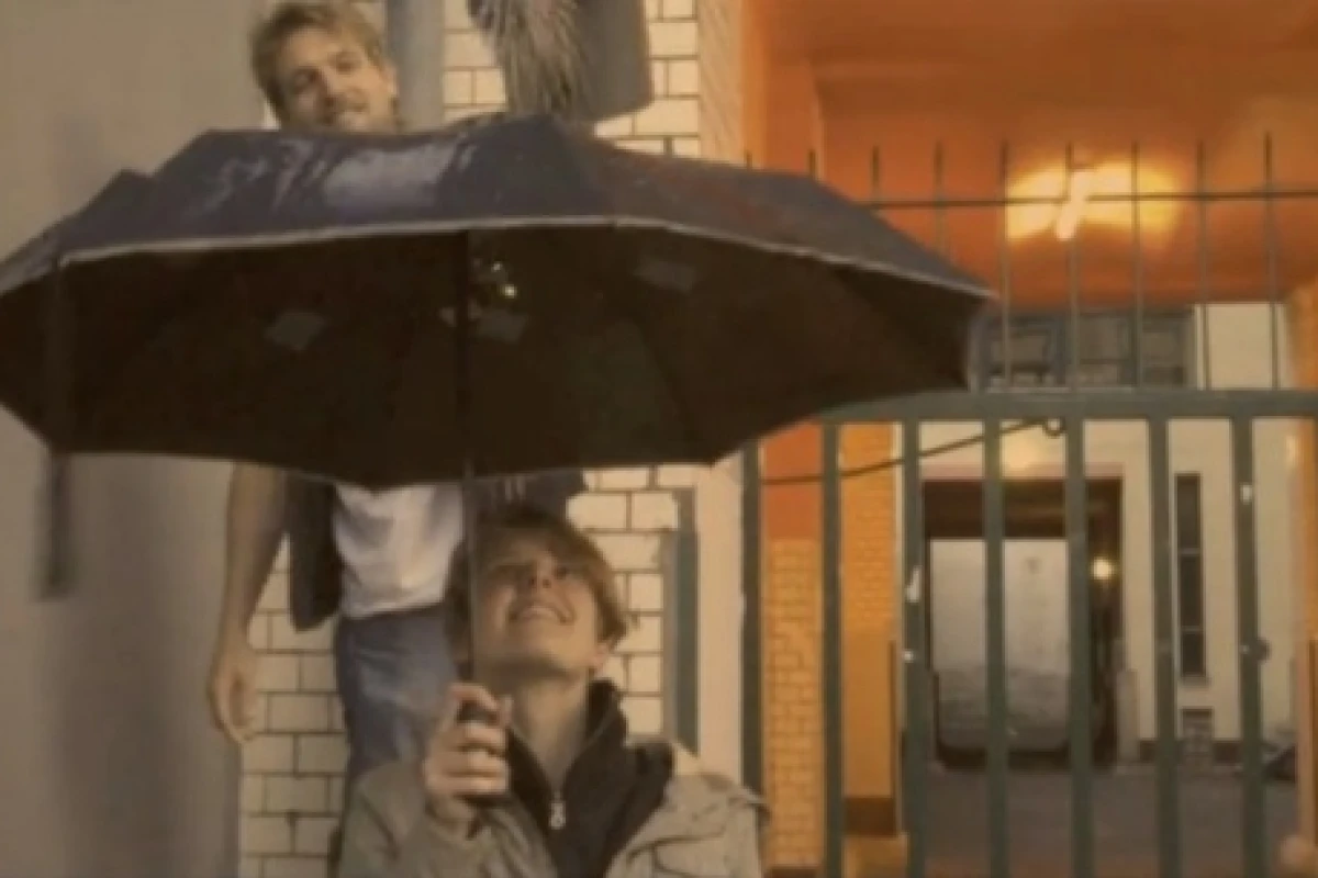 The musical umbrella was created by Berlin-based Alice Zappe and Julia Lager
