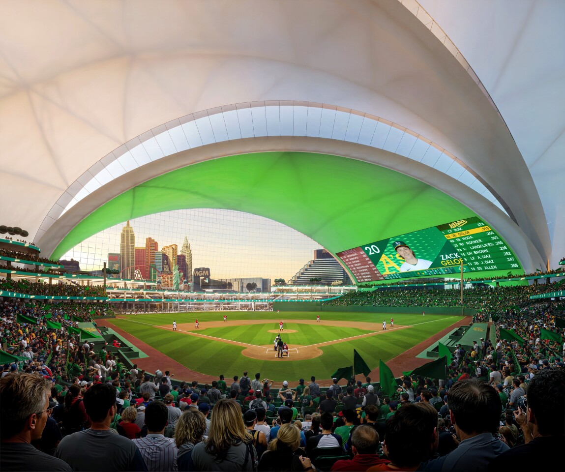 The Athletics Ballpark will have a capacity of 33,000 people