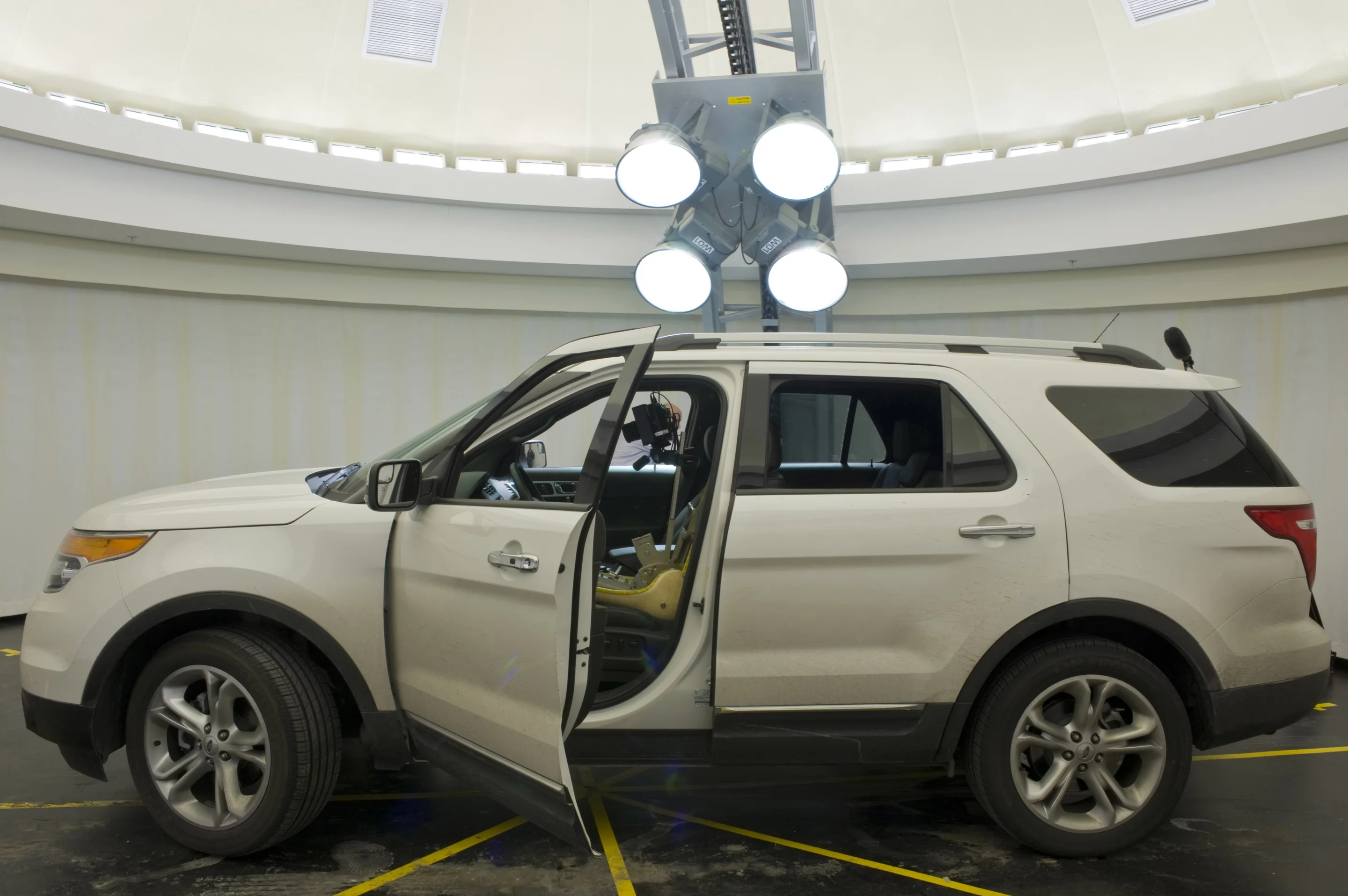 Engineers at the Ford Motor Company use their Visual Performance Evaluation Lab to determine what the insides of their vehicles will look like at any time of day(All photos courtesy Ford Motor Company)