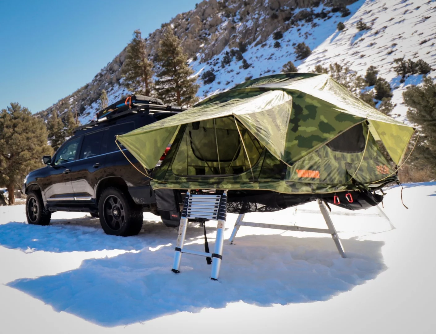Built sturdy for overland expedition use, the Rubicon Hitch Tent puts your two- or three-person roof tent on the hitch