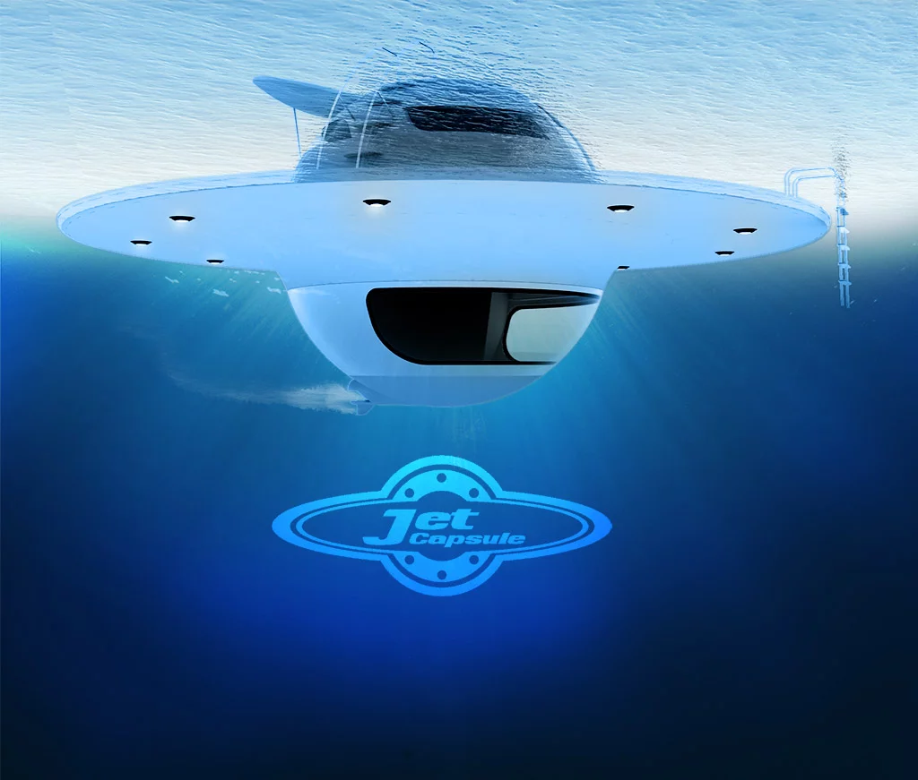 UFO features multi levels, spacious living zones and a submerged glass encased lower bedroom.