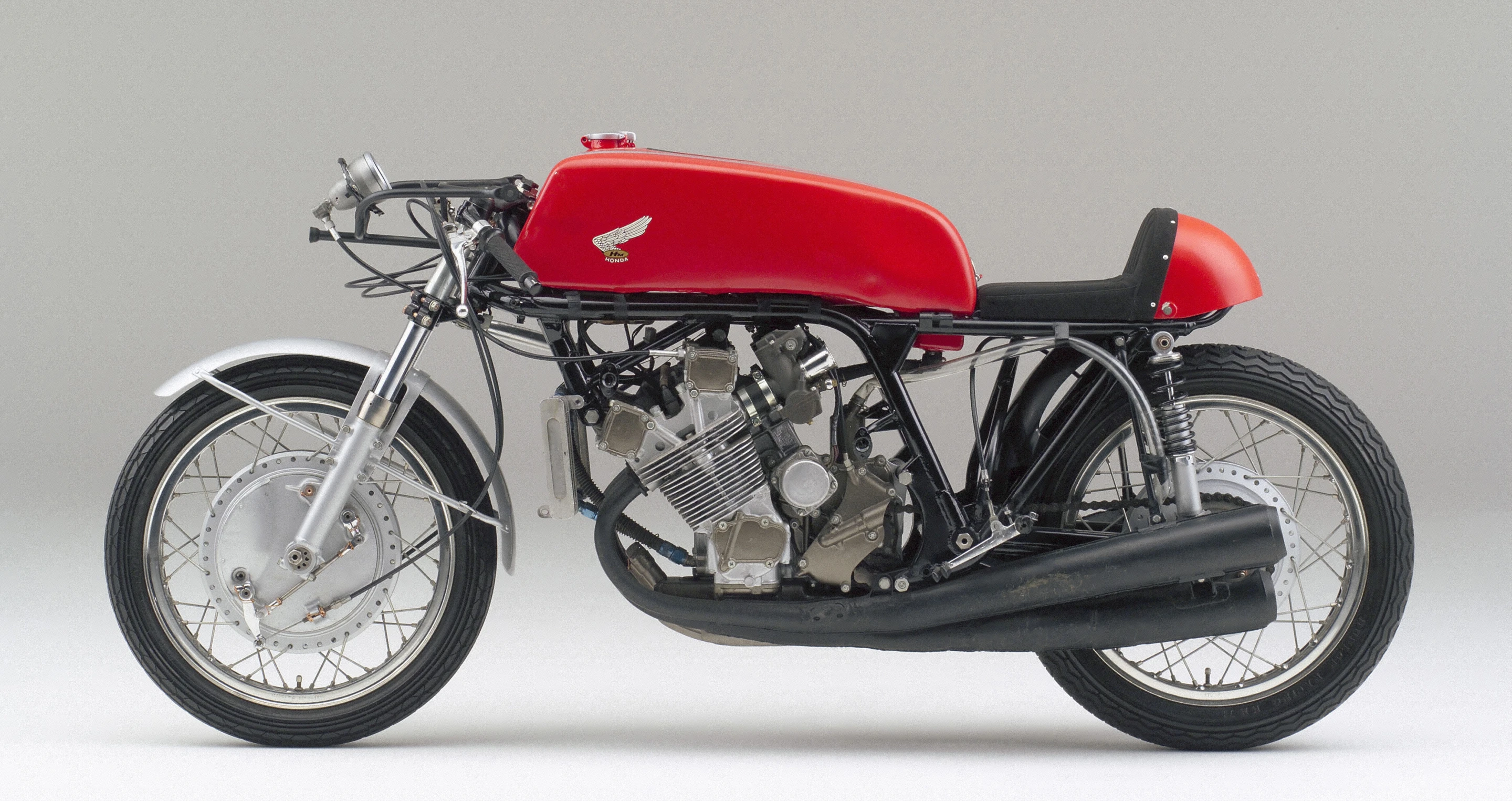 Honda's 1967 RC181 DOHC 500cc Four-cylinder racing bike as ridden by Mike Hailwood, set the TT lap record in 1967