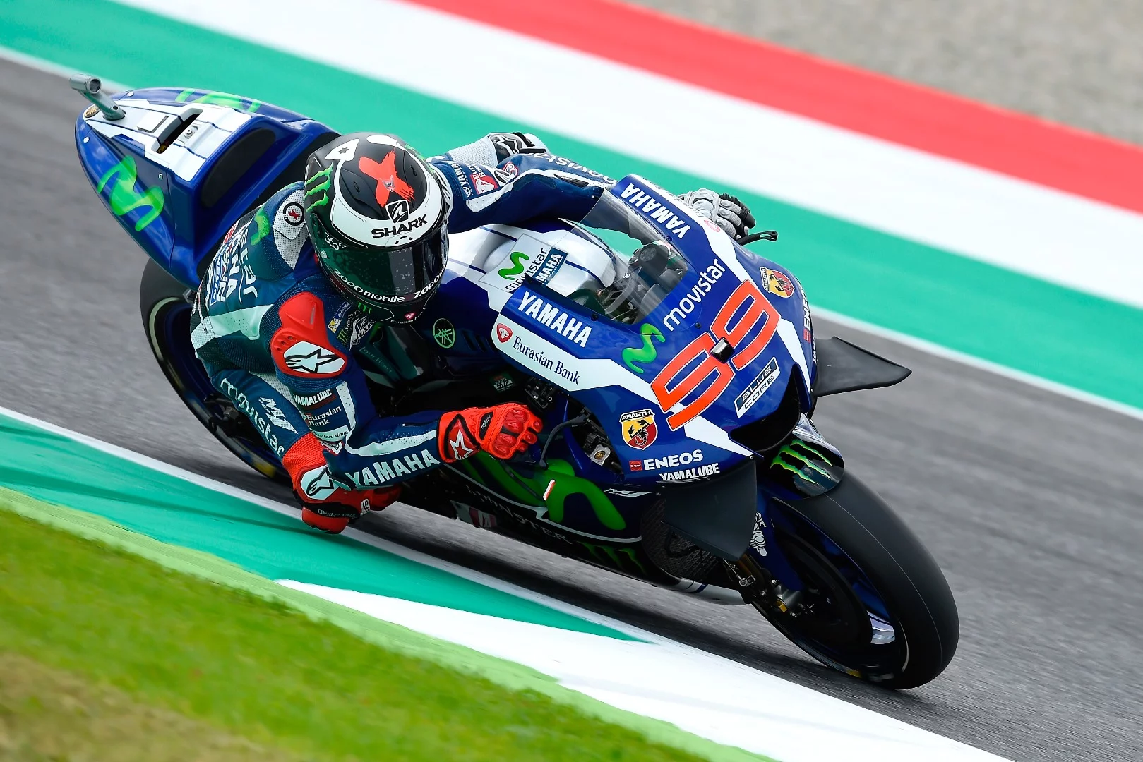 Jorge Lorenzo was one the first non-Ducati riders to fit wings on his Yamaha M1